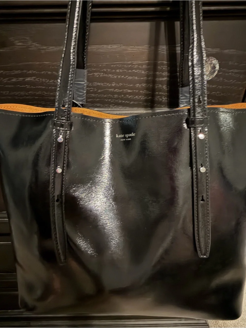 kate spade Black Patent Do It All Tote